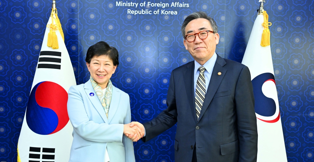 조태열 장관, 나카미츠 이즈미 유엔 사무차장 겸 군축고위대표 접견