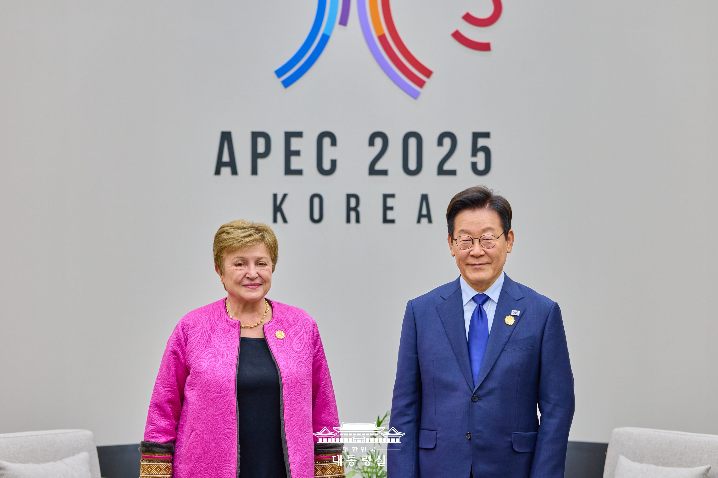 엔비디아 대표 및 IMF 총재 접견